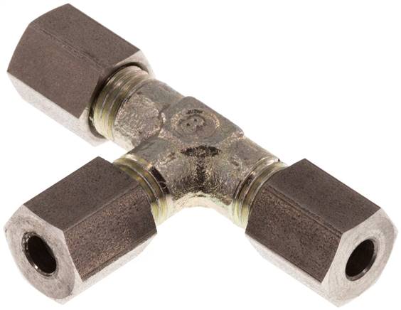 T-Schneidringverschraubung 4 LL (M8x1), Stahl verzinkt