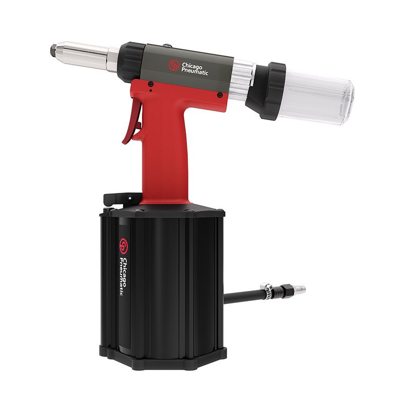 Chicago Pneumatic Druckluft Nietpistole, Stahl-Blindniete bis zu 6,4 mm und BULB-Niete bis zu 7,8 mm