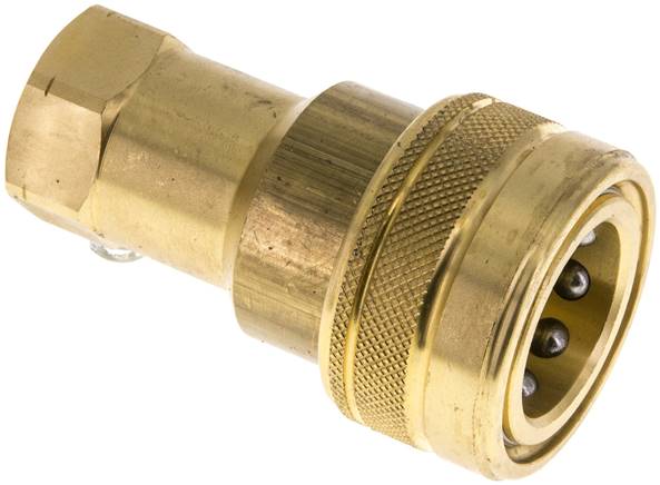 Hydraulikkupplung ISO 7241-1B, Muffe, NPT 1/2"(IG),Messing