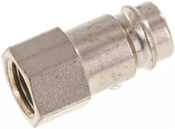 Kupplungsstecker (NW10) G 1/4"(IG), Stahl gehärtet & vernickelt