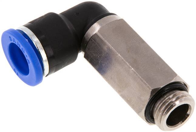 Winkel-Steckanschluss, lang G 1/4"-10mm, IQS-Standard