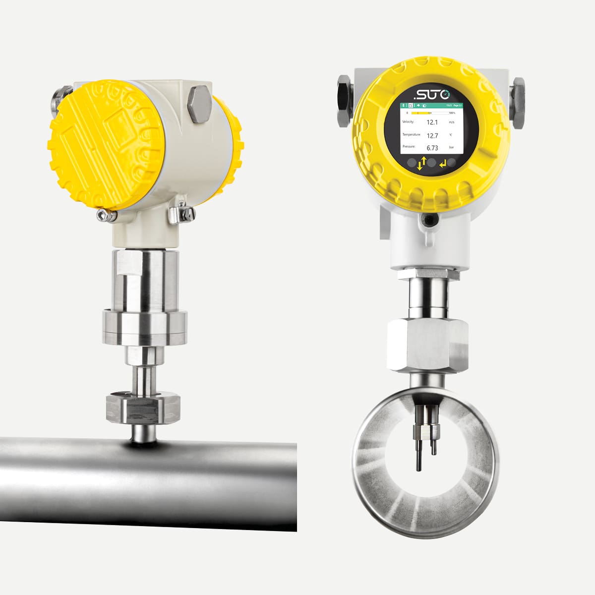 S453 Durchflussmesser Druckluft mit Messstrecke, ATEX + Outdoor IP67, DN25 (R 1")