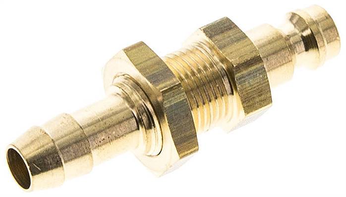 Schott-Kupplungsstecker (NW5) 8 (5/16")mm Schlauch, Messing