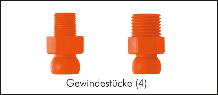 Gelenkschlauch, 1/4", Gewindestück R 1/4"