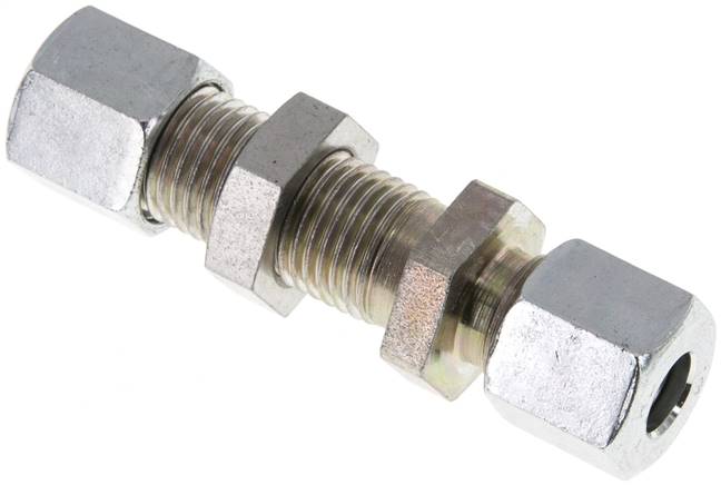 Schott-Schneidringverschraubung 8 L (M14x1,5), Stahl verzinkt