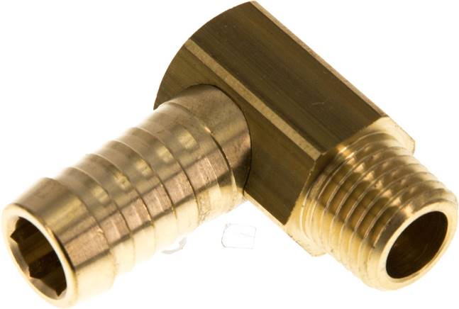 Winkel-Gewindetülle M 14x1,5 (konisch)-13 (1/2")mm, Messing