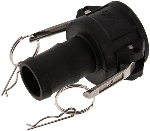 Kamlock-Kupplung (C) 38 (1-1/2")mm Schlauch, Polypropylen