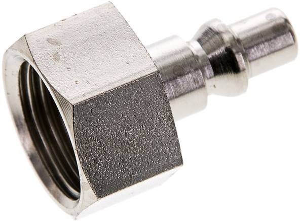Kupplungsstecker (ARO/ORION) G 1/2"(IG), Stahl gehärtet & vernickelt, NW 5,5