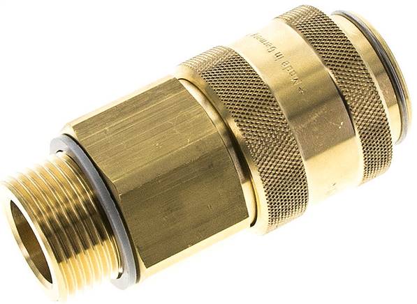 Schnellkupplung (NW19) G 1"(AG), Messing