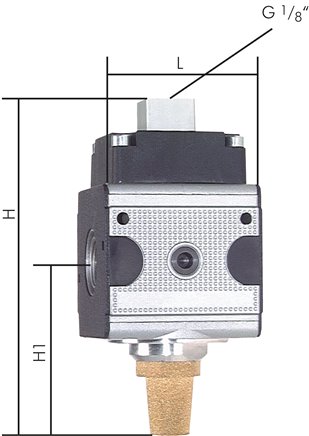 MULTIFIX 3/2-Wege Pneumatikventil, G 1", Multifix 5