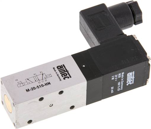 5/2-Wege Magnetventil, M 5, Luftfeder, 24 V=