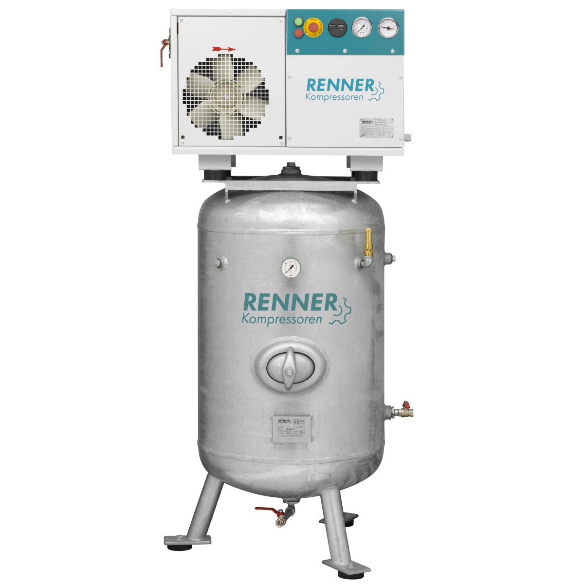 RENNER-Kompressor RSD-B 7,5 ST auf 270 L. Behälter - Schraubenkompressor