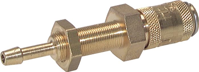 Schott-Schnellkupplung (NW2,7) 3mm Schlauch, Messing