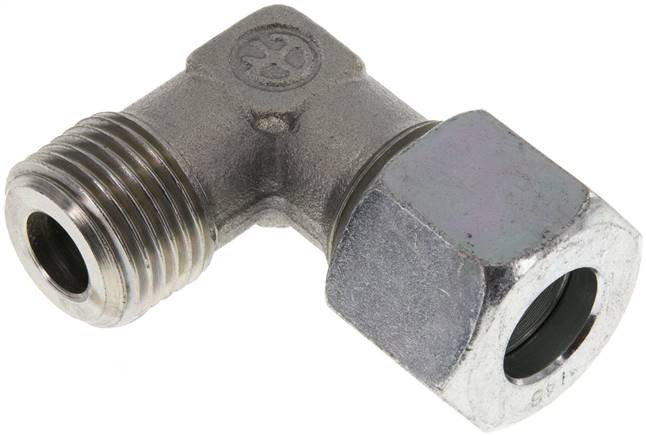 Winkel-Schneidringverschraub. R 1/2"-14 S (M22x1,5), Stahl verzinkt
