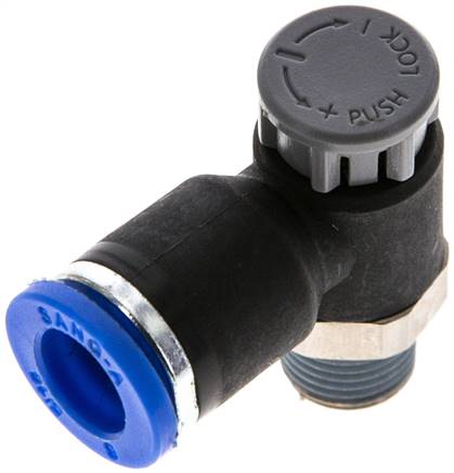 Kompakt-Drosselventil R 1/8"-8mm,abluftregelnd (Standard)