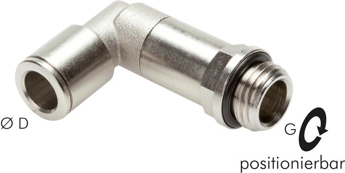 Winkel-Steckanschluss, lang G 1/4"-4mm, IQS-MSV (Standard)
