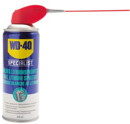 WD-40 Weißes Lithiumsprühfett, 400 ml Smart-Straw-Spraydose