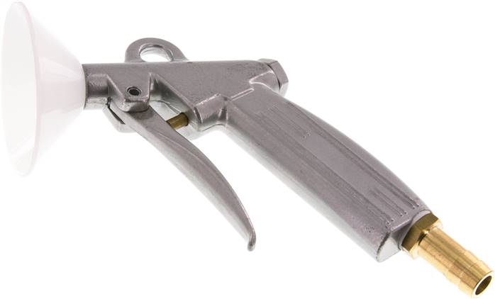 Alu Ausblaspistole mit Kurzdüse Ø 1,5 und Schutzschild 13 mm