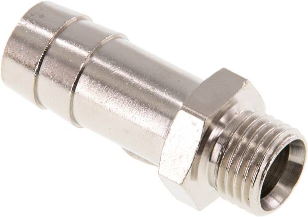 Gewindetülle G 1/4"-13 (1/2")mm, Messing vernickelt