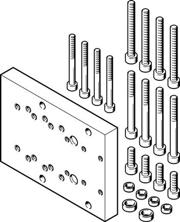 FESTO DHAA-D-L-40-G7-25 (562154) Adapterbausatz