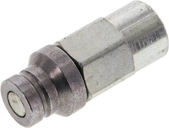 Flat-Face-Kupplung, Stecker Baugr. 0, G 1/8"(IG)