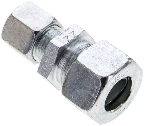 Reduzierverschraubung 15 L (M22x1,5)-10 L (M16x1,5), Stahl verzinkt