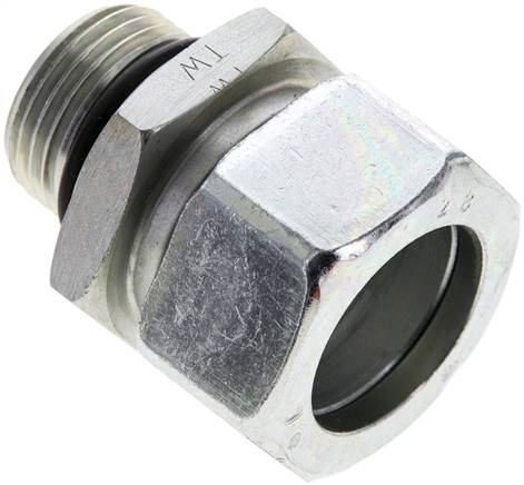 Gerade Schneidringverschr. UN 1-1/16"-12-28 L (M36x2), Stahl verzinkt