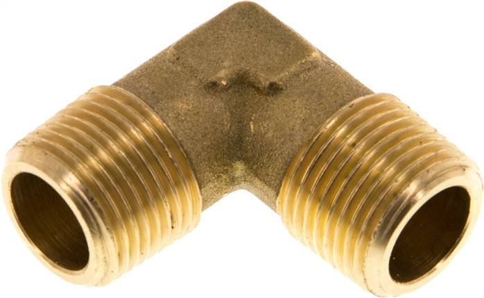 90°-Winkel R 3/8" (AG), Messing