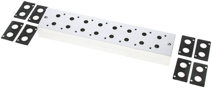 Mehrfachanschlussplatte (8-fach) für 3/2-Wege Ventile zu V 32-8