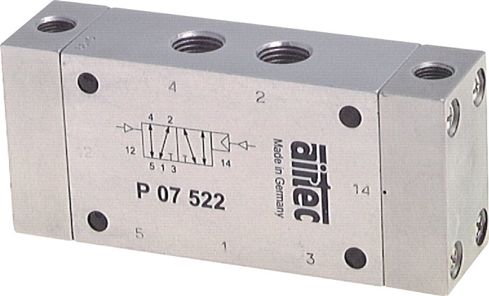 5/2-Wege Pneumatikimpulsventil, G 1/2", dominierend