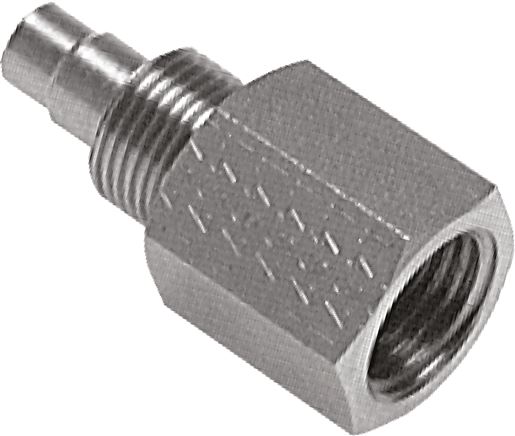 Aufschraub-Gewindestück G 1/4"-8x6mm, 1.4571 ohne Mutter