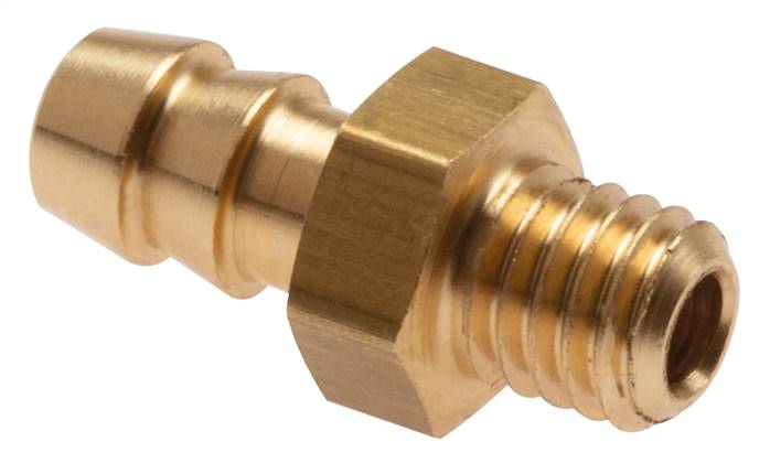 Gerader Steckanschluss M 5-4mm innen, Messing