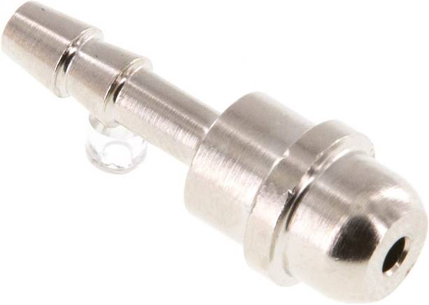 Tülle Messing vernickelt, G 1/4"-4mm, ohne Mutter