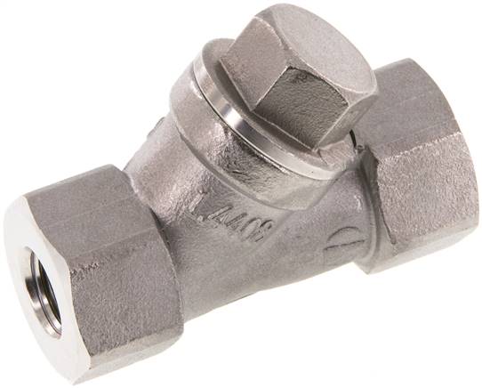 Schrägsitz-Rückschlagventil, G 1/4", PN 40, Edelstahl