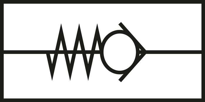 Rückschlagventil, M 5, PN 10, Messing vernickelt, Dichtung FKM