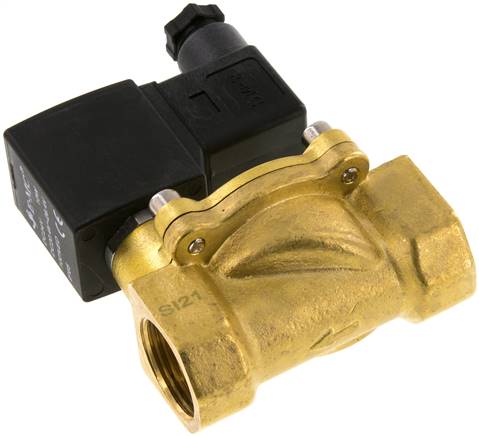 2/2-Wege Messing-Magnetventil G 3/4" 12 V= Eco (NC)