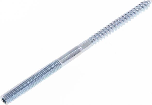 Stockschraube M 8x140, Stahl verzinkt Sternprofil (TX)