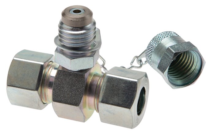 Messanschluss M16x2, 8 S (M16x1,5)-HD-Verschraubung, Stahl verzinkt