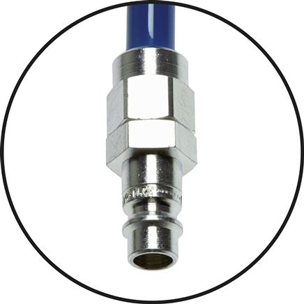 Cejn-PUR-Spiralschlauch 16 x 11mm m. Kupplung, 4,0 mtr. Sicherheitskupplung NW 10