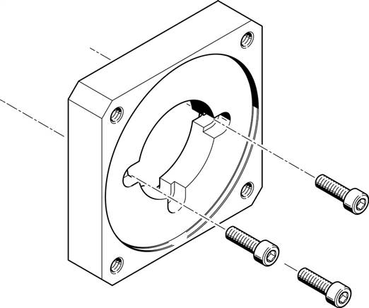 FESTO EAMF-A-64A/B-70A (529945) Motorflansch