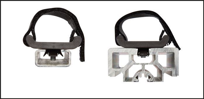 Klettbandhalter für Schläuche 6 - 60 mm, Schraubmontage
