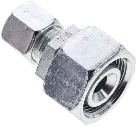 Reduziereinsatz 18 L-10 L (M16x1,5), Stahl verzinkt, mit Dichtkegel und O-Ring