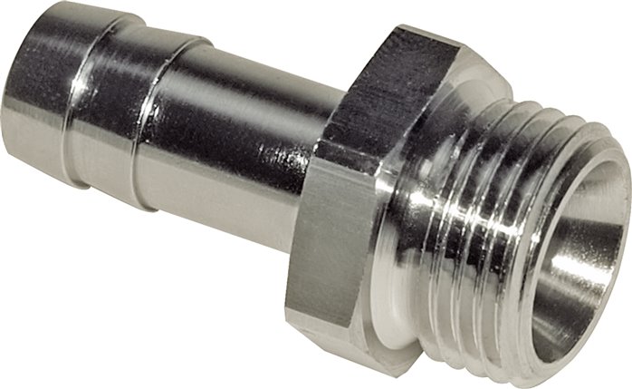 Gewindetülle G 1/4"-8 (5/16")mm, Messing vernickelt
