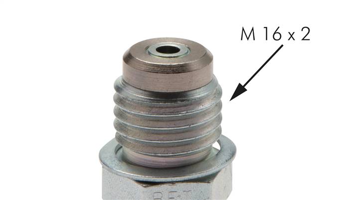 Messanschluss M16x2 - G 3/8" (AG), 1.4571