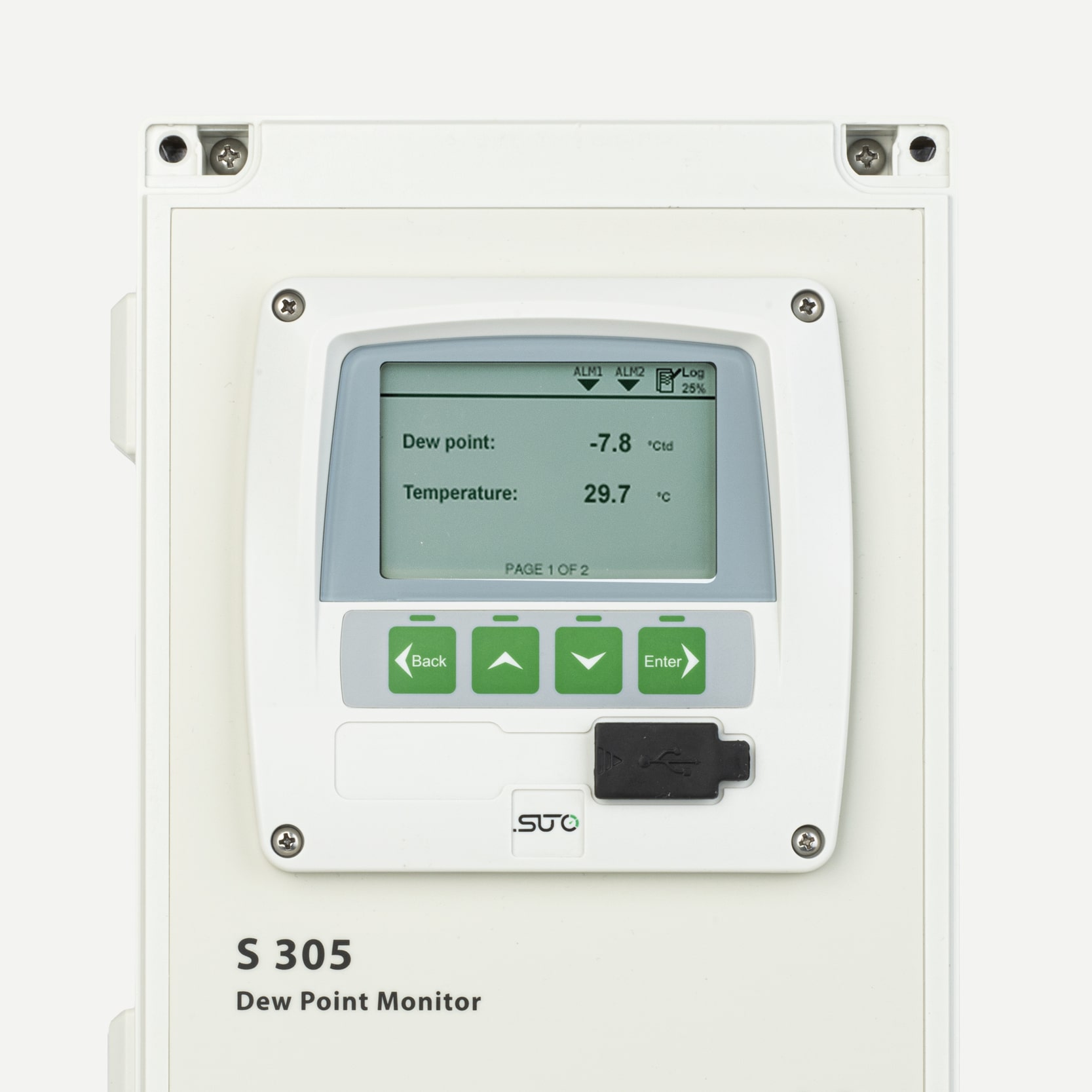 S305 Taupunktwächter für Adsorptionstrockner, -60…+20 °C Td, 6 mm Schlauchanschluss, 100-240 VAC