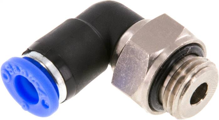 Winkel-Drehverschraubung G 1/4"-6mm, IQS-Standard