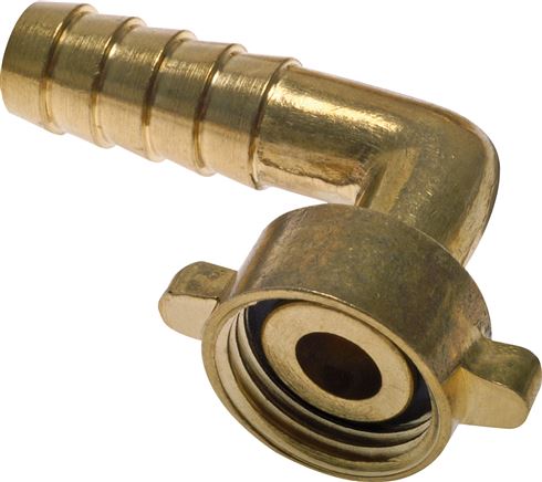 2/3-Schlauchtülle, mit Mutter G 3/4"-13 (1/2")mm, Winkel 90°