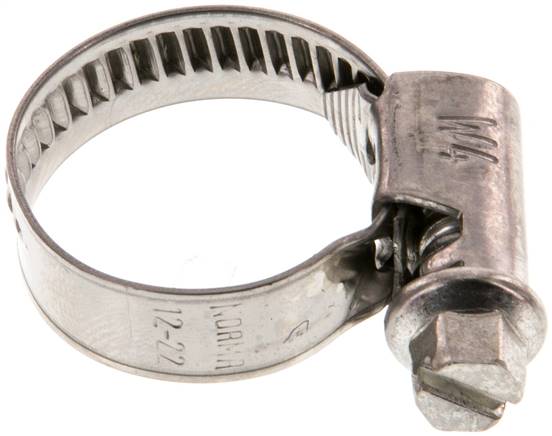 9mm Schlauchschelle 12 - 22mm, 1.4301 (W4) (NORMA)