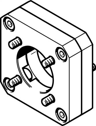 FESTO EAMF-A-44A/B-40G (550986) Motorflansch