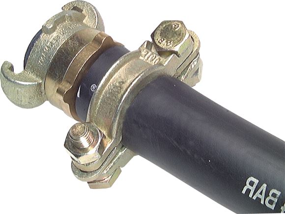Schlauchklemme Temperguss verzinkt, 135 - 155mm